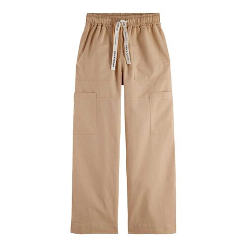 Scotch & Soda Noa High-Rise Wide-Leg Pull On Cargo Pant